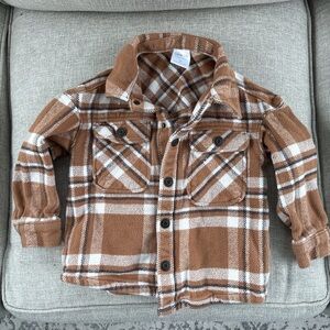 Brown Plaid Kids Jacket